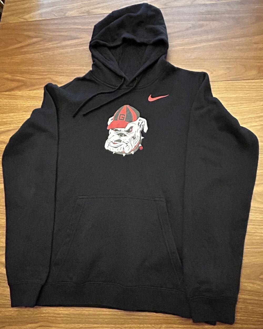 Nike Georgia Bulldogs Black Hoodie - Size M